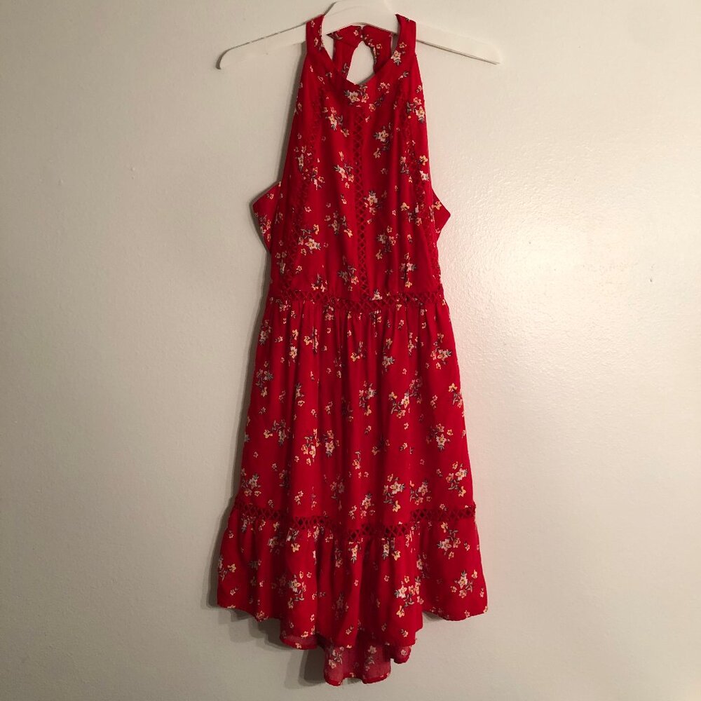 Sunday Mi Amor Red Floral Mini Dress - Size S